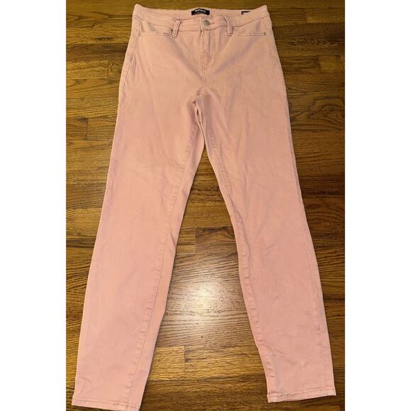 Buffalo David Bitton Jeans Pink Havana 2/26 High Rise Soft Strech Ankle Skinny - Picture 2 of 13